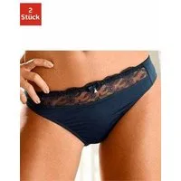 Nuance by Lascana Slip (Packung, 2 Stück) mit schöner Stickereispitze