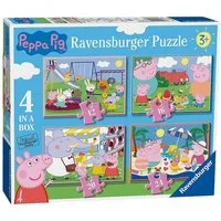 Peppa Pig Puzzle 4 in 1 Kinder Puzzle Peppa Wutz Peppa Pig Ravensburger, 24 Puzzleteile