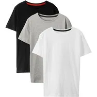 bonprix T-Shirt (Packung, 3-tlg) regular fit Passform, Kurzarm-Design, aus Baumwolle