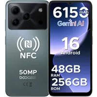 DOOGEE NOTE 56 Pro 6.56" Handy Android 128GB 6150mAh 13MP+90Hz ohne vertrag Smartphone (16,6 cm/6.56 Zoll, 256 GB Speicherplatz, 50 MP Kamera, NOTE 56 PLUS Android 16, 48+256GB, 50MP AI Kamera, 6150mAh Akku, 90Hz)