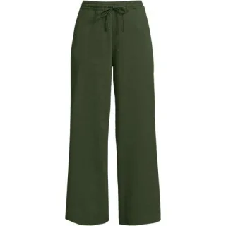 7/8-Hose SPORT KNIT mit weitem Bein für Damen, Damen, size: regular, Grün, Baumwolle, by Lands' End