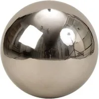 Geschenkestadl Dekoobjekt Dekokugel silber Teichkugel Rosenkugel Edelstahl 7 Größen - XXL
