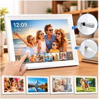 Vornix 10,1 Zoll Digitale Demenz Uhr Touchscreen Digitaler Bilderrahmen (Digitaler Bilderrahmen, USB & Kabel Datenübertragung)