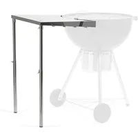 BBQ-Toro Grillablagetisch Edelstahl Beistelltisch für Ø 57 cm Kugelgrill, Seitentisch, Ablagefläche für Ihr Grillzubehör