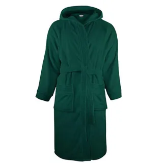 The One Towelling - Morgenmantel für Herren/Damen Unisex, mit Kapuze (Dunkelgrün)