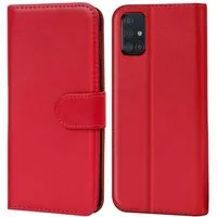 CoolGadget Handyhülle Wallet Klapp Tasche Book Case für Samsung Galaxy A51 6,5 Zoll, Hülle Klapphülle Flip Cover Etui Schutzhülle