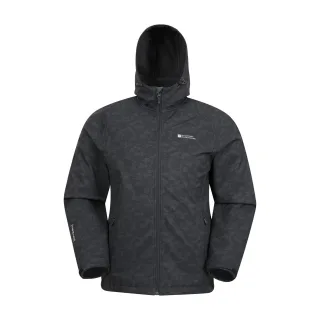 Mountain Warehouse Herren Exodus Showerproof Soft Shell Jacke (Schwarz)
