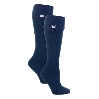 Damen 2er-Pack Wellington Weichgebürstete Innenschuhe Socken