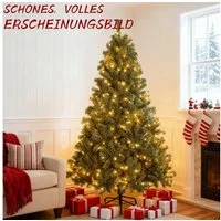 WILGOON Künstlicher Weihnachtsbaum Künstlicher Weihnachtsbaum, dichter Tannenbaum zu Weihnachten, 120 cm Baum mit LED-Beleuchtung, Perfekt für gemütliche Weihnachtsstimmung