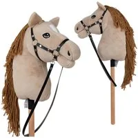 Pink Papaya Steckenpferd Hobby Horse - Steckenpferd mit Halfter/Trense, Hobbyhorse Stockpferd, wunderschöne Designs in je 2 Größen erhältlich