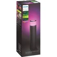 White & Color Ambiance Sockelleuchte Calla für den Außenbereich, LED-Leuchte schwarz