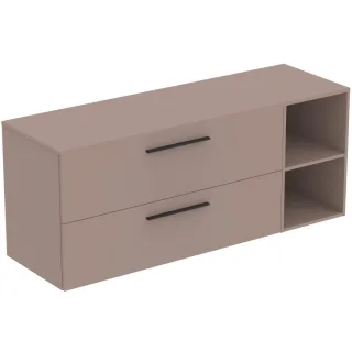 Ideal Standard Möbel-Set 160cm i.life B 2 Auszüge 2 off.Fächer Gr.Schwarz Greige matt, T5764NH T5764NH