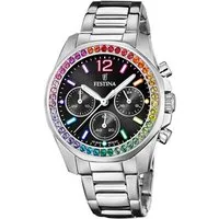 Festina Quarzuhr Festina Armbanduhr F20606/3 Edelstahl bunt