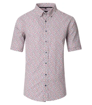 CASAMODA - Leinenhemd rot - Gr. - XL
