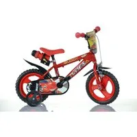 Dino Bikes Kinderfahrrad 12" Cars Kinderfahrrad Jungenfahrrad stabiler Stahl-Rahmen Stützräder, 1 Gang, mit Stützrädern, Trinkflasche und Frontschild