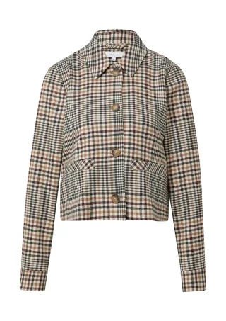 comma - Indoor-Jacke beige/mehrfarbig - Gr. - 38