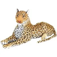 BRUBAKER Kuscheltier Leopard XL Plüschtier 110 cm liegend (1-St), Raubkatze Braun - Safari