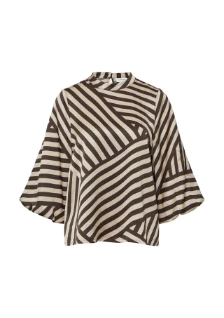 comma - Bluse braun/beige - Gr. - 38