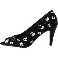 Next Forever Comfort® zehenfreie, verzierte Samtschuhe High-Heel-Sandalette (1-tlg)