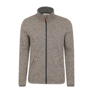 Mountain Warehouse Herren Idris III Full Zip Fleece Jacke (Beige)