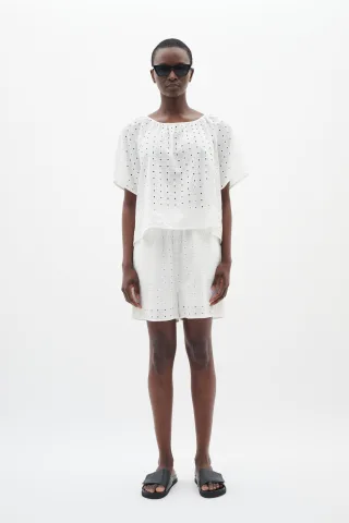 Shorts Lockere Passform Pure White