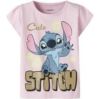 Name It Kurzarmshirt NMFFUBA STITCH SS TOP BOX NOOS WDI Baumwollmischung, mit Stitch Druck