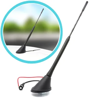 Premium 23cm Auto Antenne Verstärker Fuß M5 M6 Radio RAKU 2 II viele Fahrzeuge