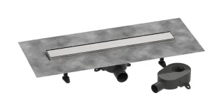 Hansgrohe Komplettset Duschrinne RainDrain Go 600 rücks.beflies.Stand./flache Instal. edelstahl geb 56271800