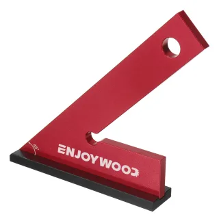 ENJOYWOOD Aluminum Alloy Miter Square with Base 45 Degree Right Angle Ruler Miter Angle Corner Ruler Woodworking Measuri