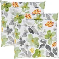 REDBEST Stuhlkissen Stuhlkissen 2er-Pack, Blumen
