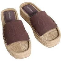 Calvin Klein FLATF ESPA MULE NUB MG Pantolette Sommerschuh, Strandschuh, Schlupfschuh mit Plateau