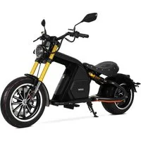 Vankel E-Motorroller M8S E-Chopper 4000W, 140km Reichweite, 80km/h Spitzengeschwindigkeit, 4000 W, 80 km/h, 2520Wh mit 72V Akku, hydraulischen Bremsen & Vollfederung