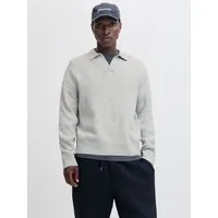 Jack & Jones Strickpullover JCOCOVER KNIT SPLIT NECK POLO