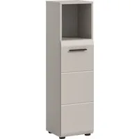 welltime Midischrank FLORENZ, Höhe 110 cm, 1 Tür, 2 Fachböden, 1 offenes Fach (1-St., TOPSELLER) Türanschlag wechselbar, hochwertige MDF Front, Badschrank, Bad