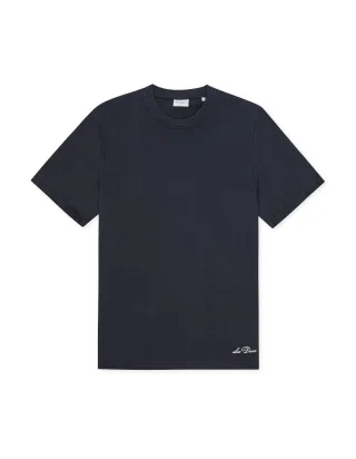 les deux - T-Shirt mit Backprint - Ben blau - Gr. - M