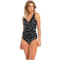 Pastunette Badeanzug Modischer Damen Badeanzug schwarz weiß (1-St) Modisches Design