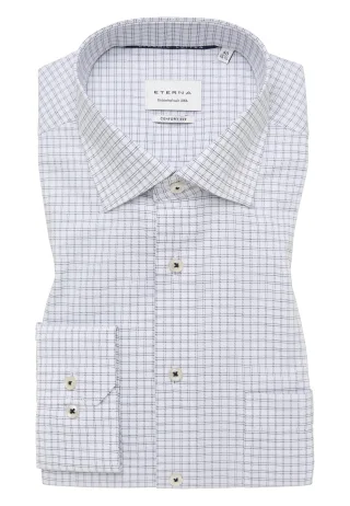 ETERNA - Hemd Twill Langarm dunkelblau - Gr. - 41/Langarm - 65cm