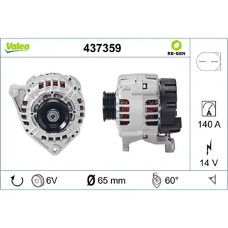 Valeo Generator  140A Audi A4 B6 B7 A6 C5 Skoda Superb 1