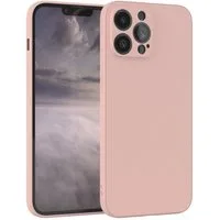 EAZY CASE Handyhülle für Apple iPhone 13 Pro Max Hülle Silikon 6,7 Zoll, Hülle mit Kameraschutz Bumper Case silikonschutzhülle Rosa / Altrosa