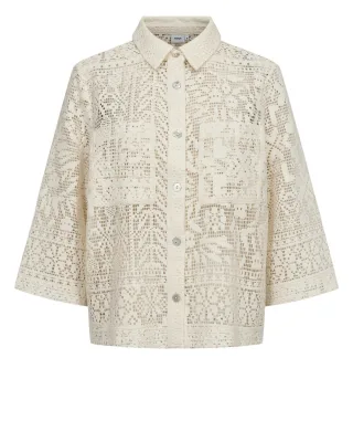 Nümph - NUWICKI SHIRT cloud dancer - Gr. - 40