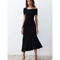 Trendyol Cocktailkleid (1-tlg) Drapiert/gerafft