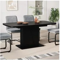 Vicco Esstisch Fenaro, Schwarz, 120 x 80 cm ausziehbar (1-St)