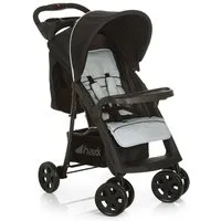 Hauck Kinder-Buggy Shopper Neo II - Caviar Silver, mit Liegeposition und Einhand-Faltmechanismus