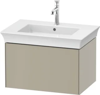 Duravit White Tulip Waschtischunterbau wandhängend Taupe Seidenmatt 684x458x410 mm - WT424106060 WT424106060