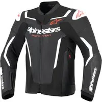 Alpinestars Motorradjacke GP Force V2 Motorrad Lederjacke Airbag vorbereitet,Ellenbogenprotektoren enthalten,perforiert,Sch