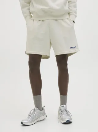 JACK&JONES - JPSTKARL UNION SWEAT SHORTS LNG SN sweet corn - Gr. - L