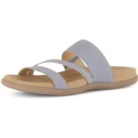 Gabor Pantolette Keilabsatz, Sommerschuh, Schlappen mit atmungsaktivem Lederfutter