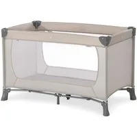 Hauck Baby-Reisebett Dream'n Play - Beige, Kinder Reisebett - faltbares Babyreisebett 120x60 mit Tasche