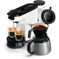 Philips Senseo Kaffeepadmaschine Switch HD6592/04, 2-in-1 Pad und Filterkaffee, 1l Kaffeekanne, aus 26% rec. Plastik