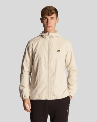 Lyle & Scott Herren-Kapuzenjacke mit durchgehendem Reißverschluss in Beige
